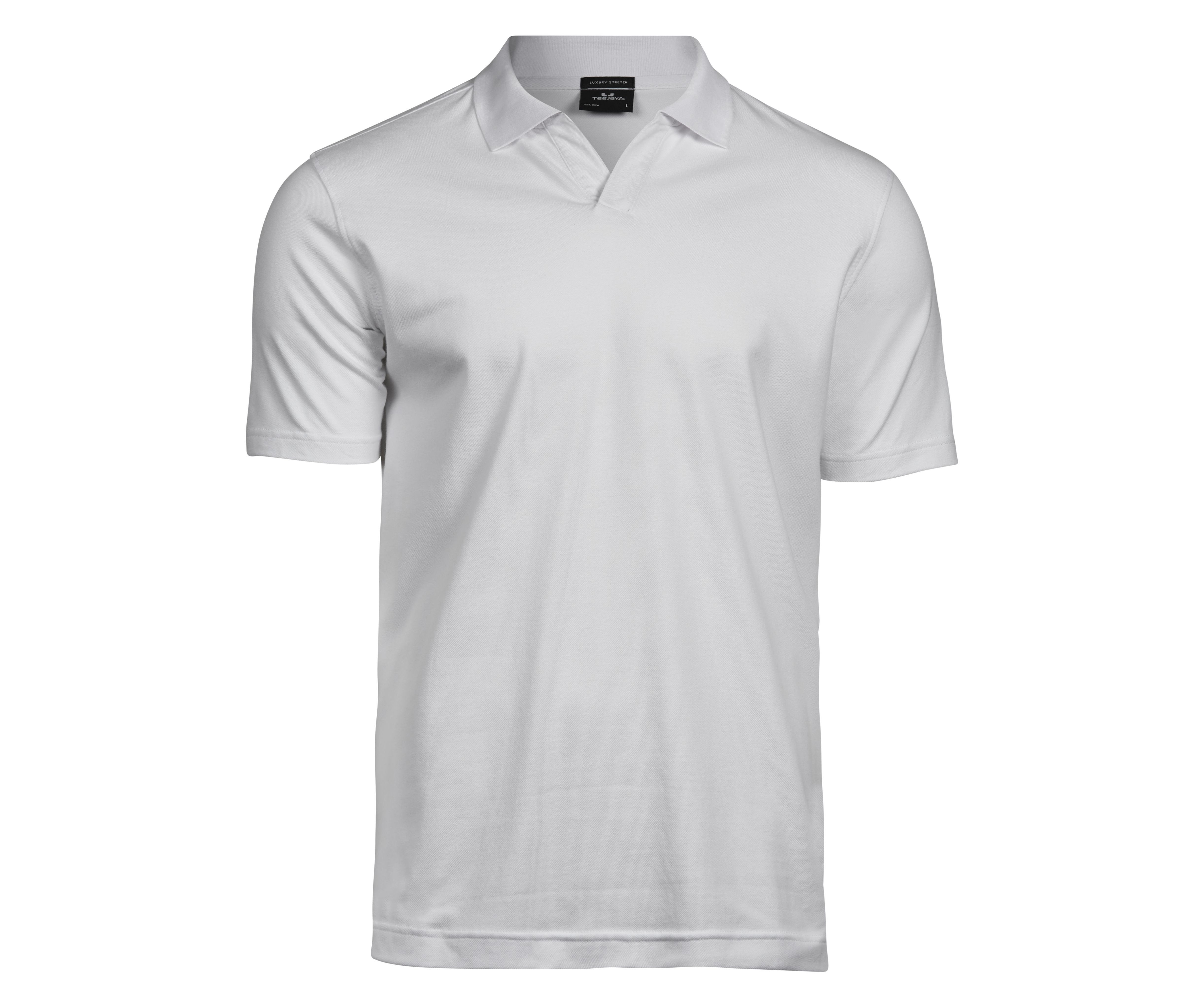 Polo Luxury stretch V-neck en coton biologique/élasthanne - Unisexe