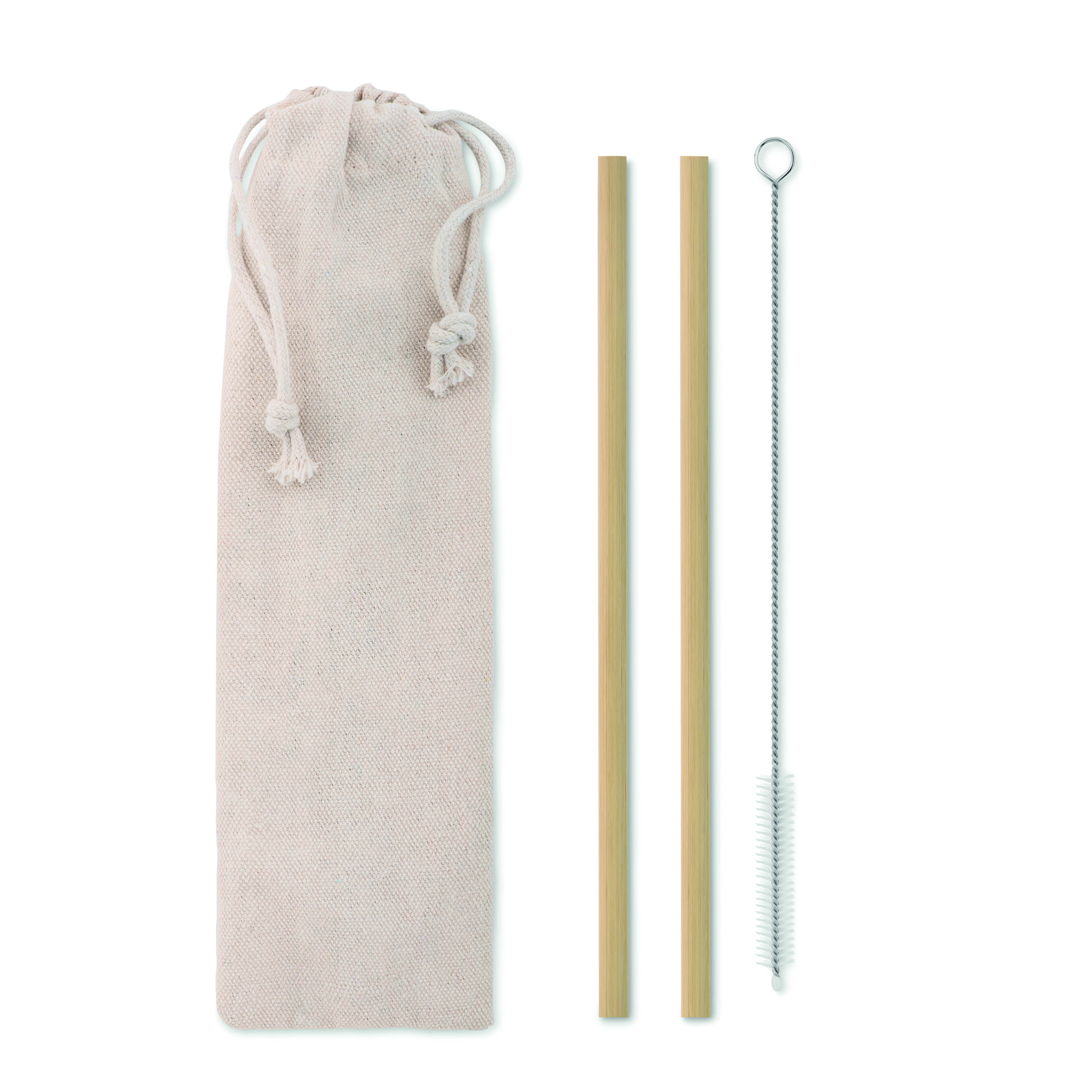 Pailles bambou réutilisables avec brosse de nettoyage