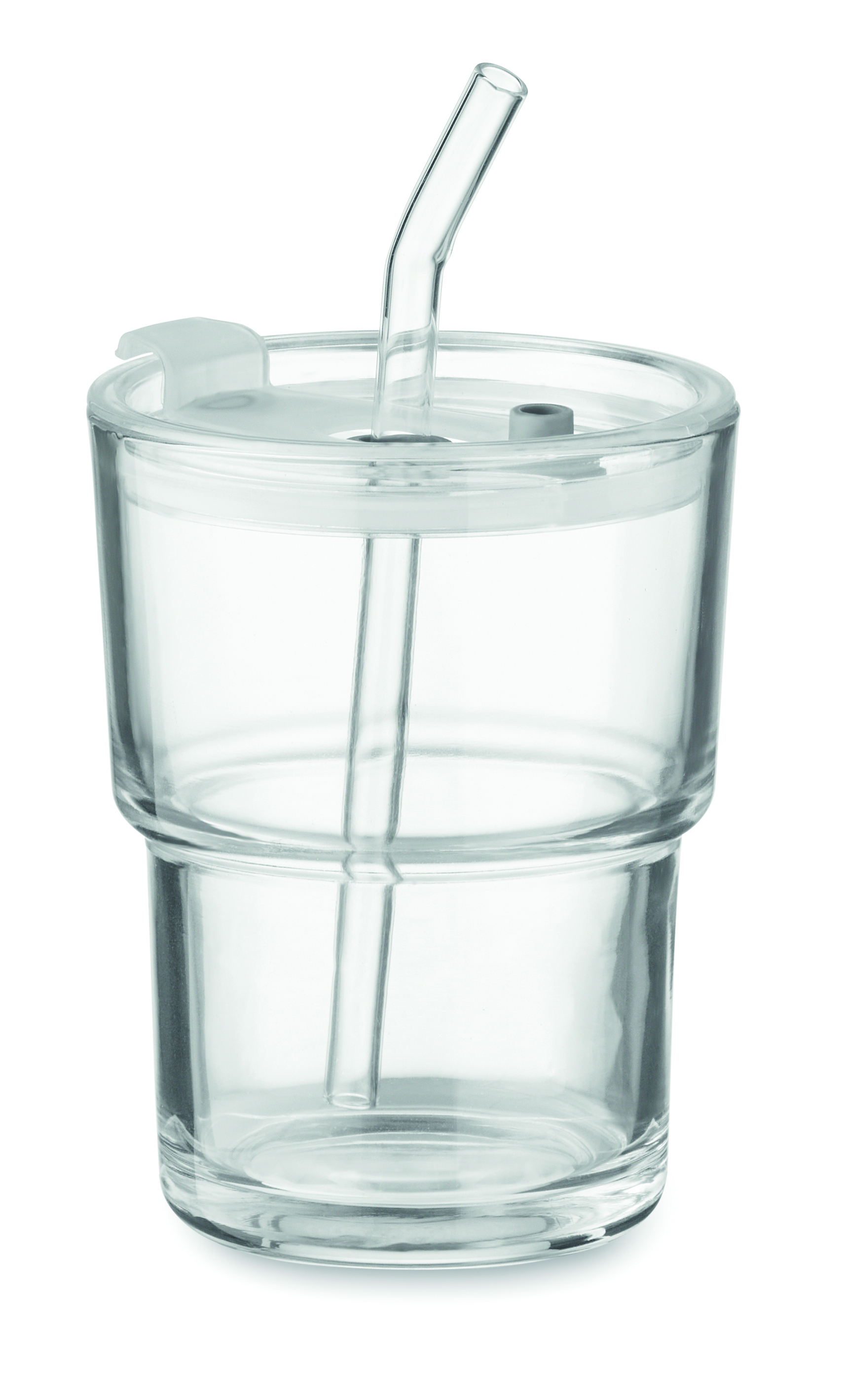 Gobelet en verre avec paille 400 ml
