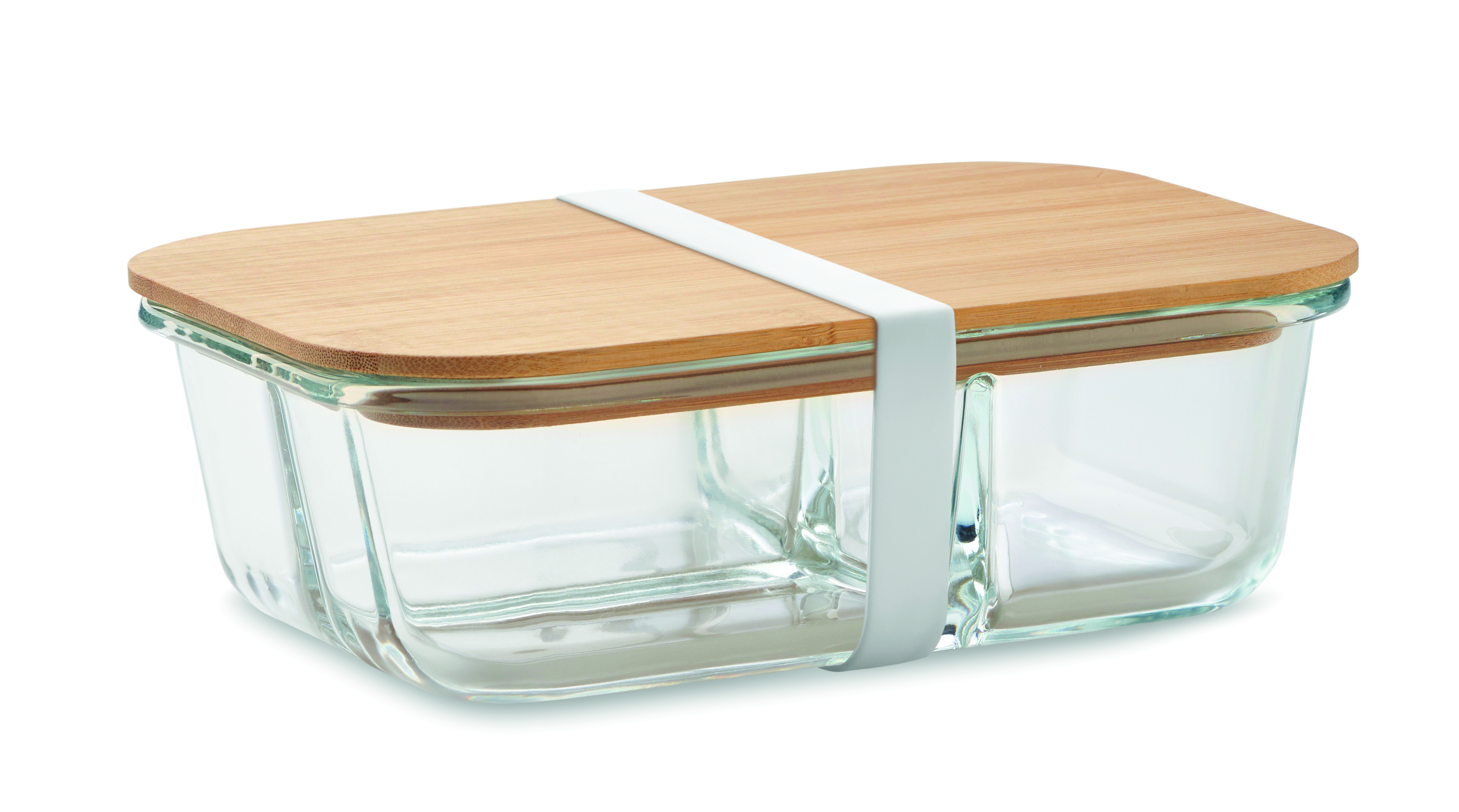 Lunchbox en verre borosilicate et bambou 800 ml