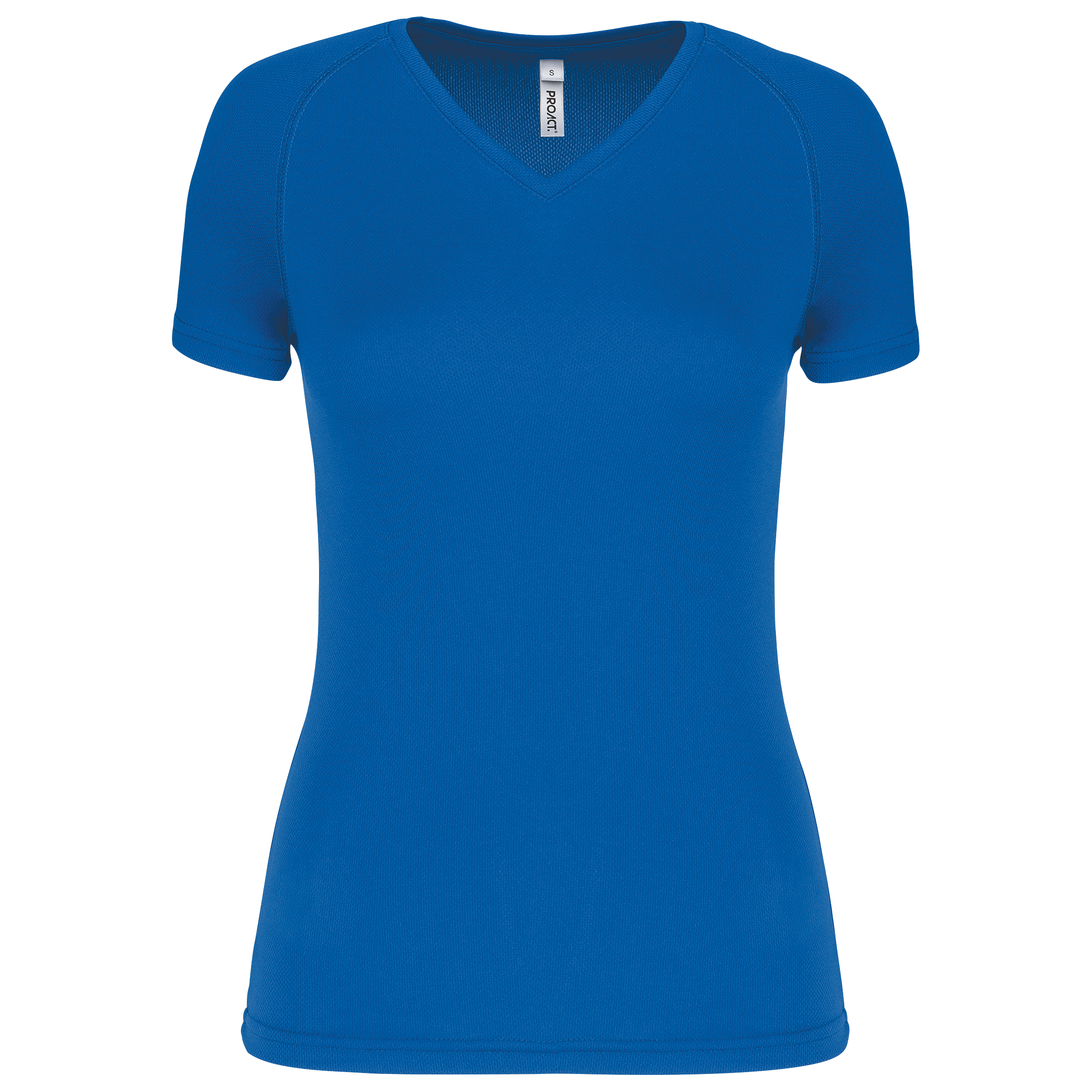 T-shirt de sport col V PA477 en polyester - Femme