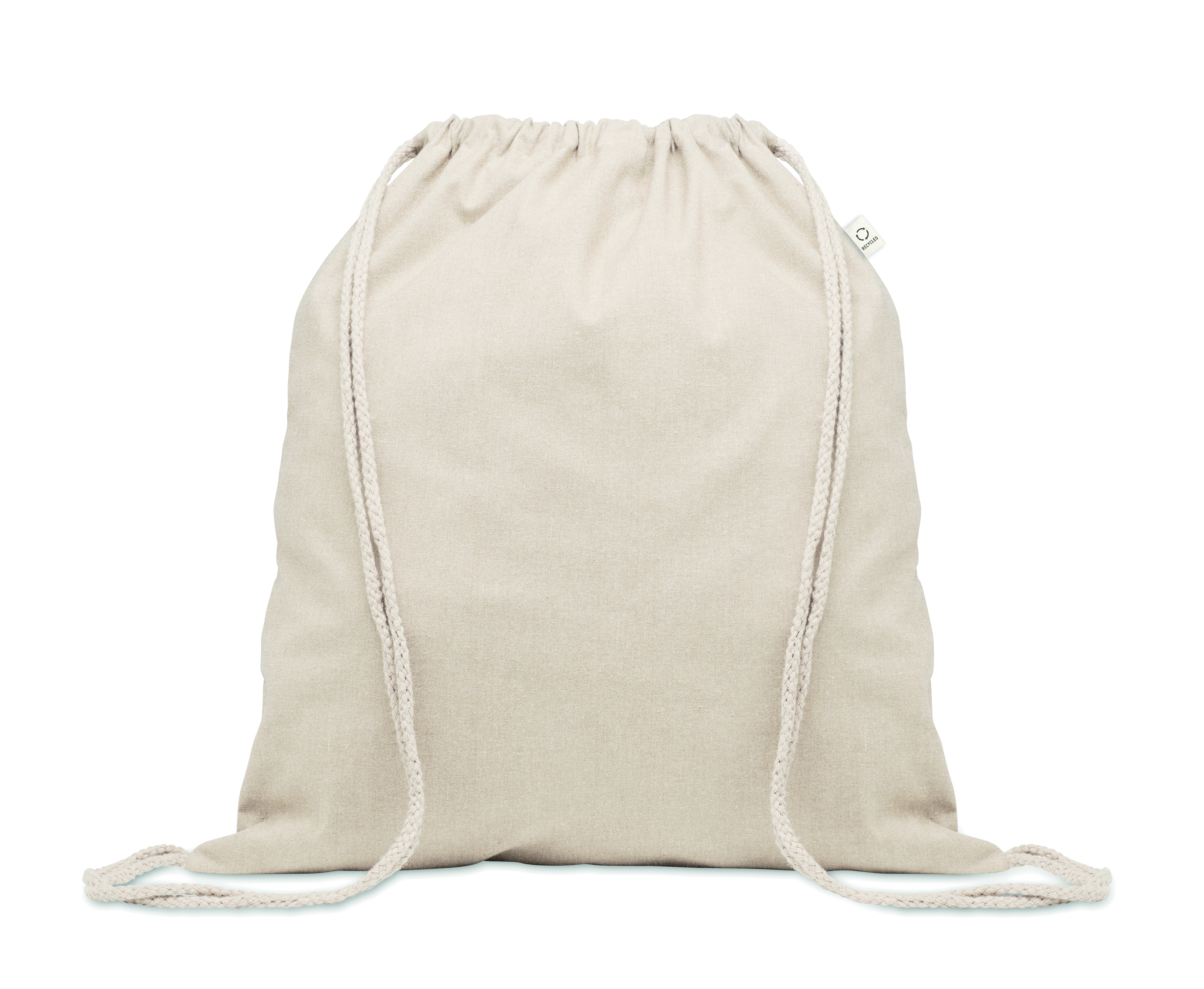Sac shopping à cordon en coton recyclé