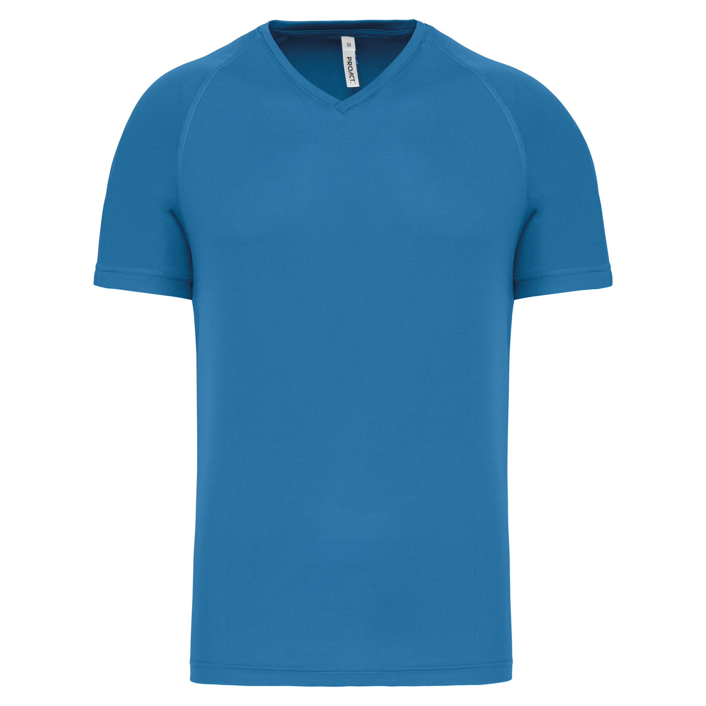 T-shirt de sport col V PA476 en polyester - Homme