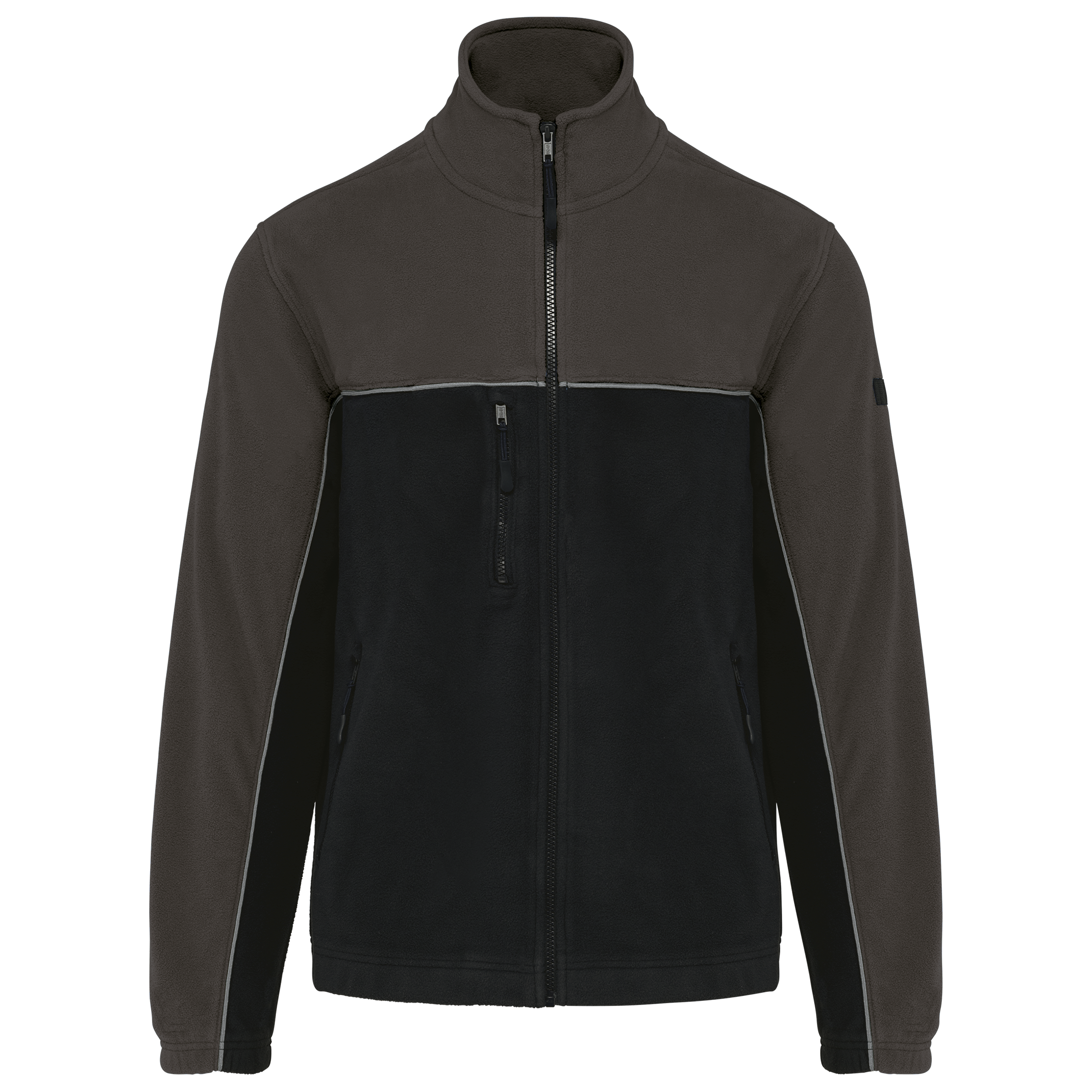 Veste micropolaire bicolore écoresponsable en polyester recyclé - Unisexe