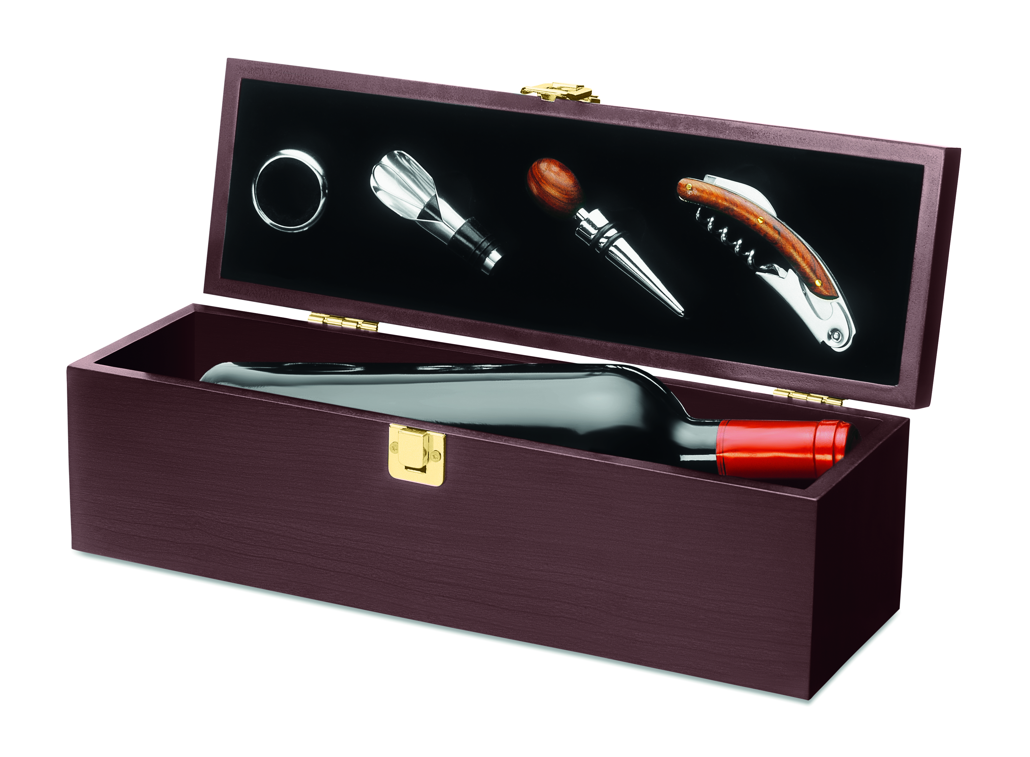Coffret à vin en bois