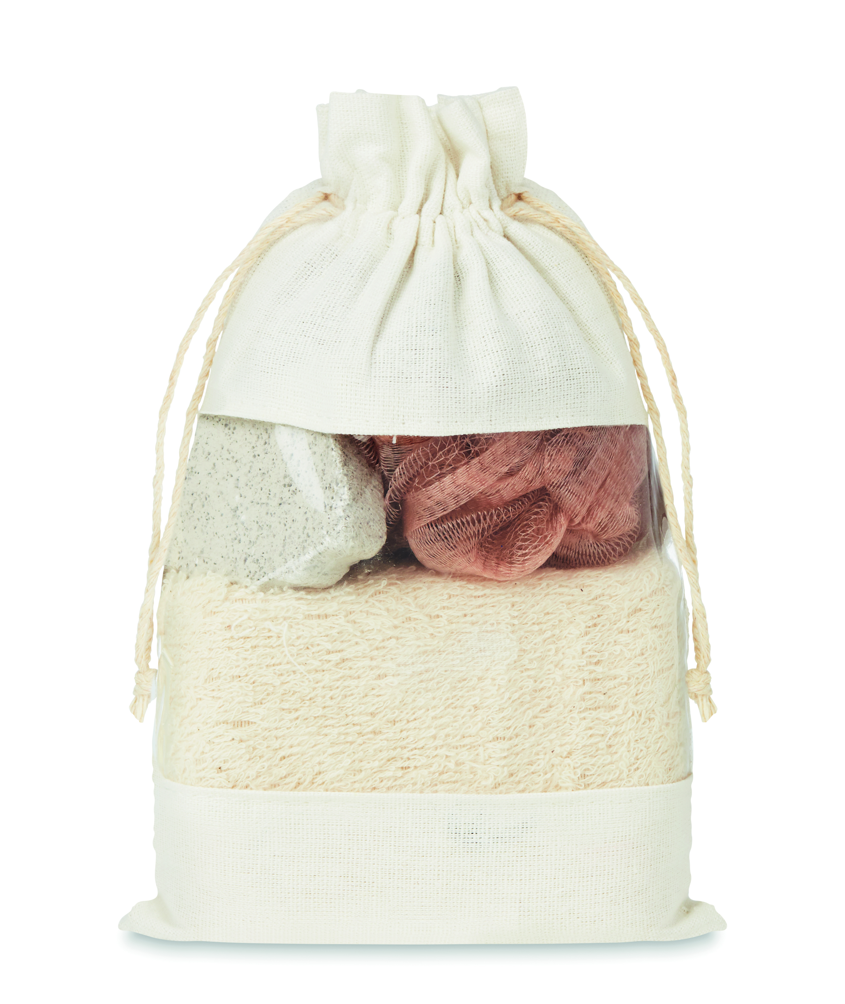 Set de bain en pochette coton