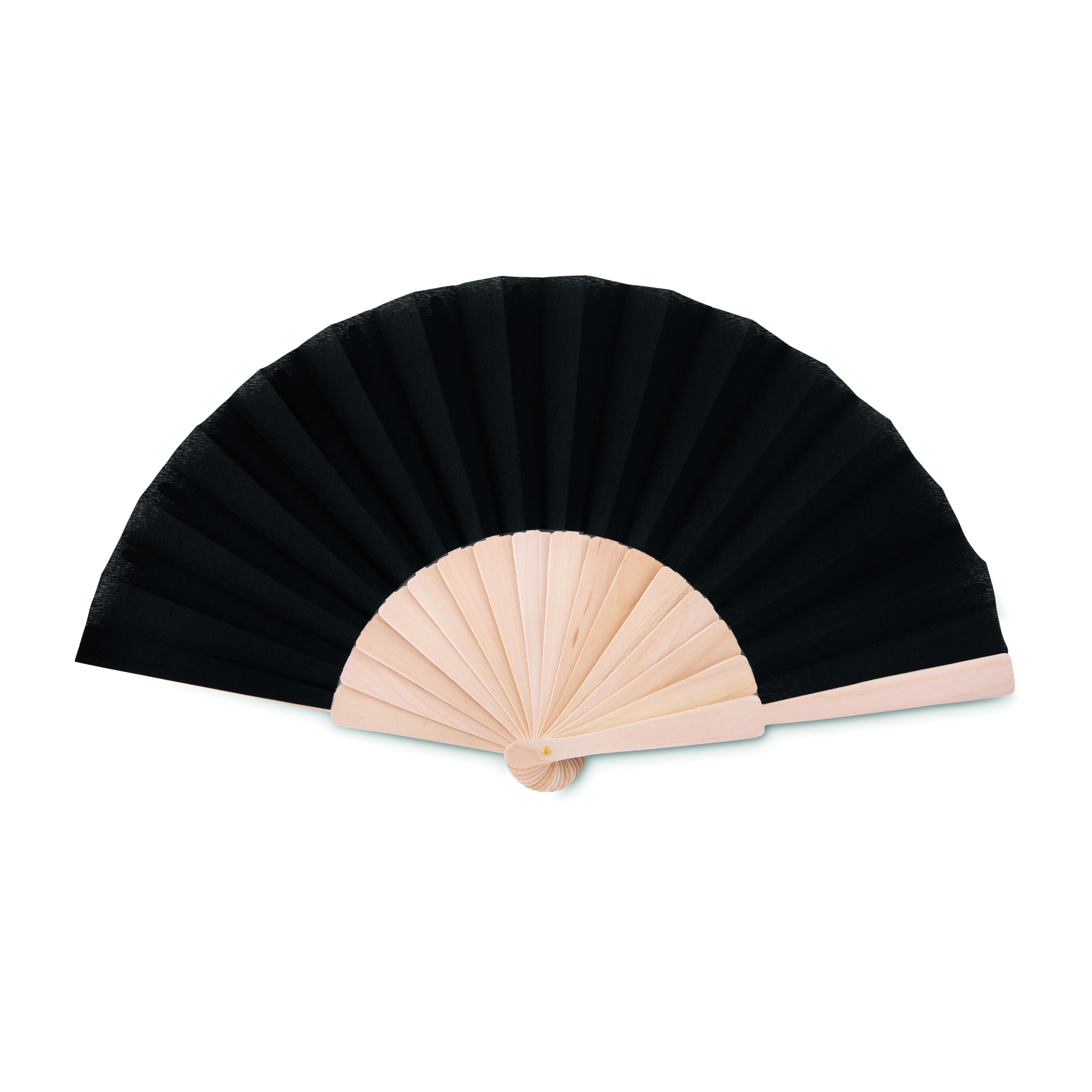 Eventail manuel en bois et polyester