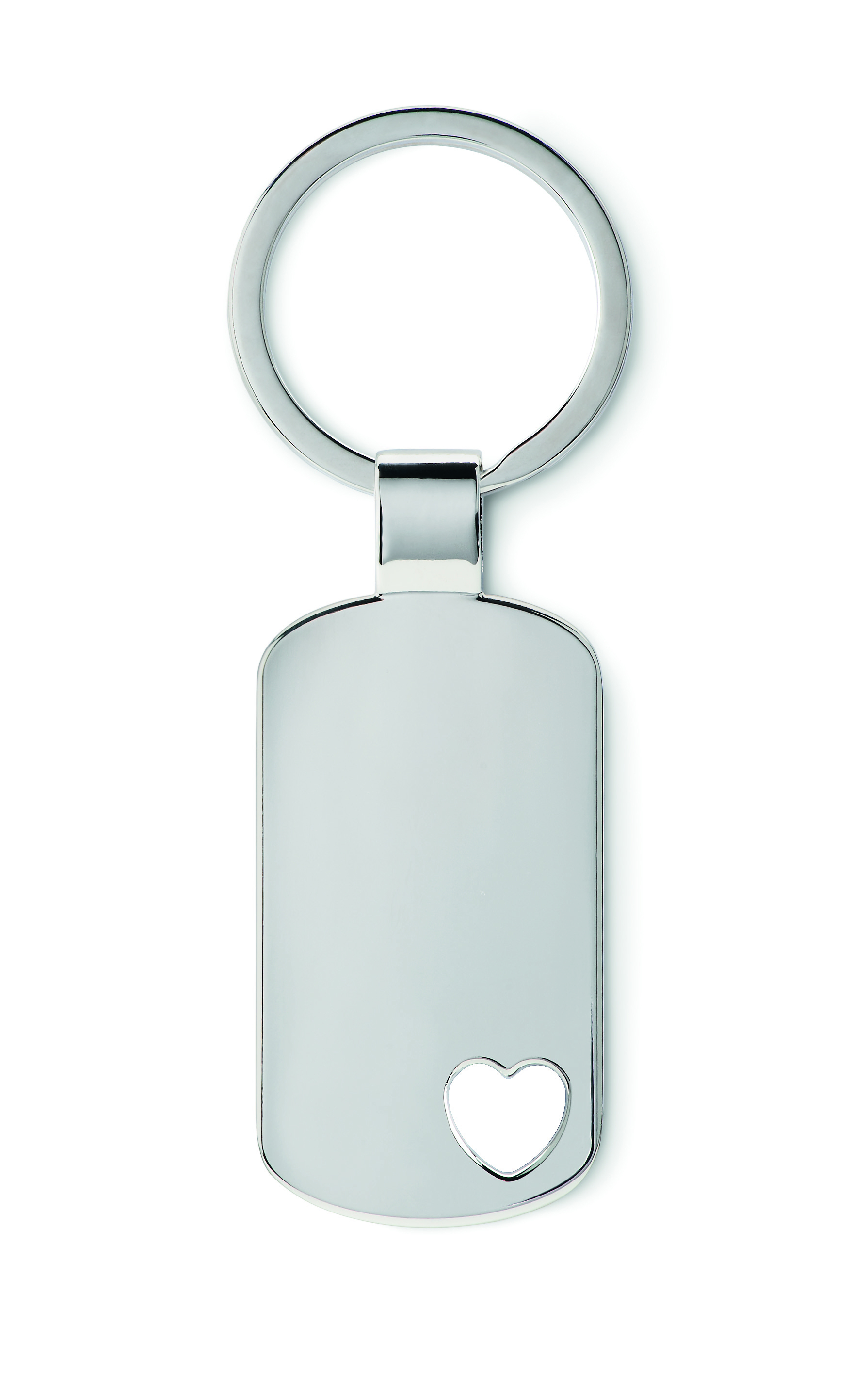 Porte-clés cœur métal