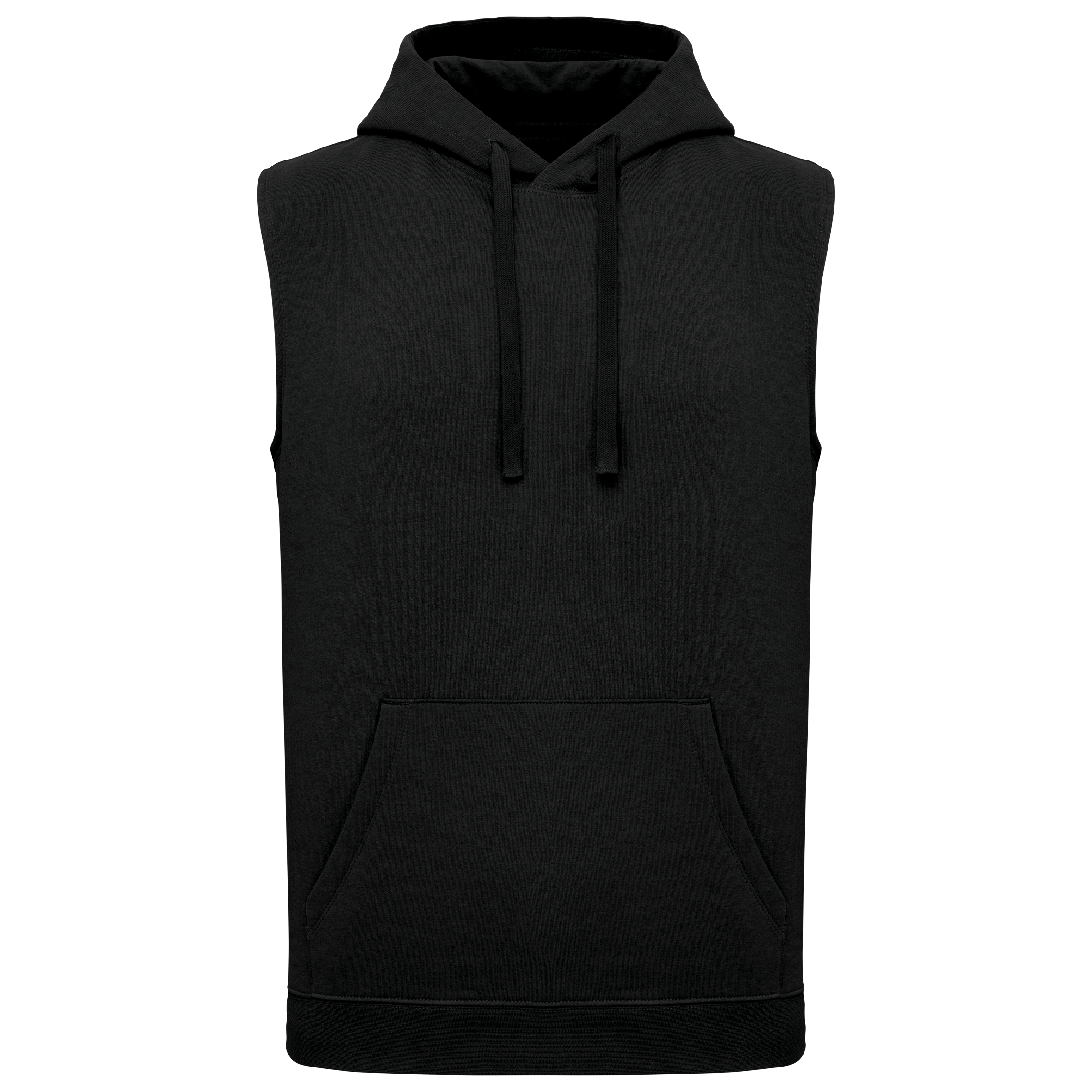 Sweat-shirt à capuche sans manches en coton/polyester - Unisexe