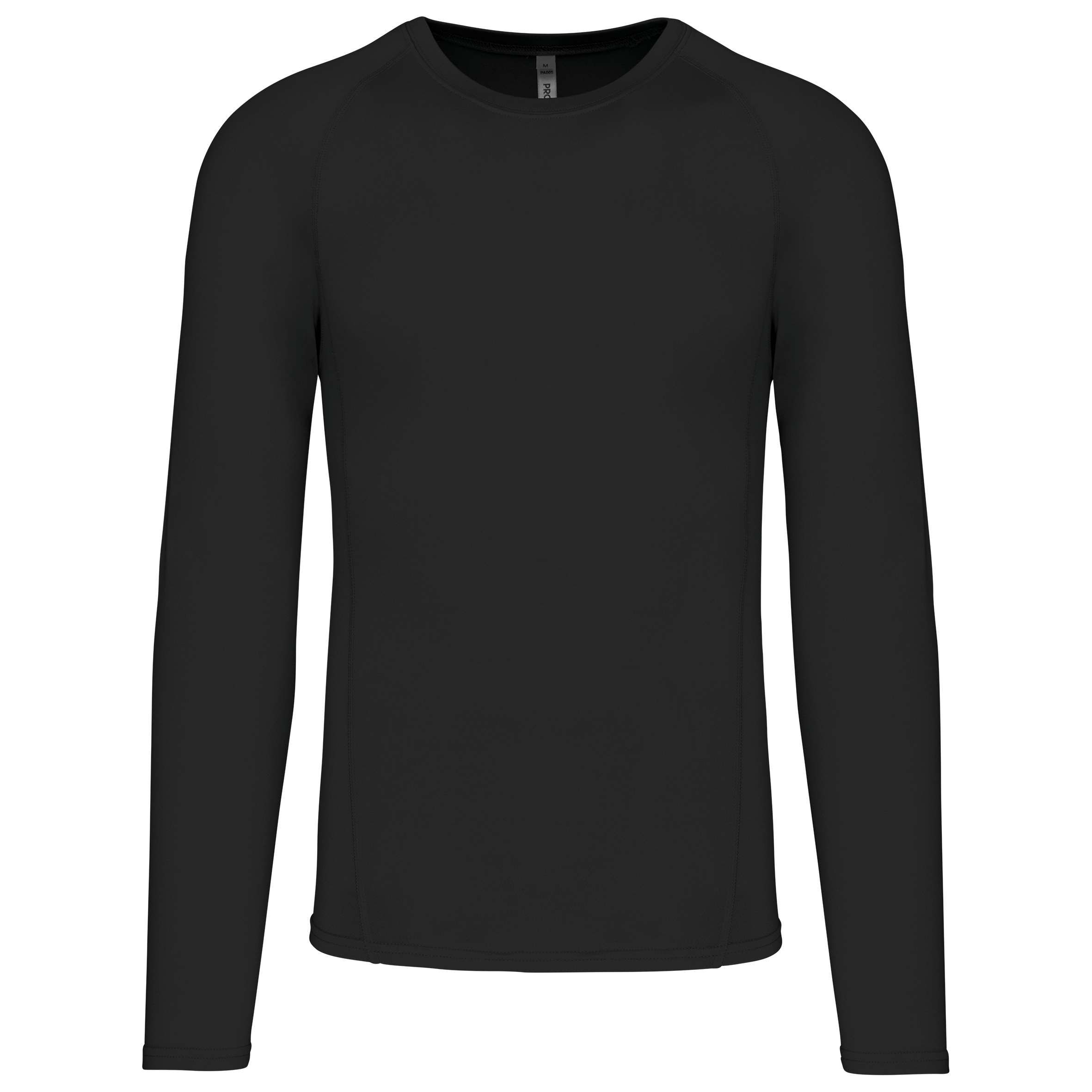 T-shirt double peau sport manches longues en polyester/élasthanne - Unisexe