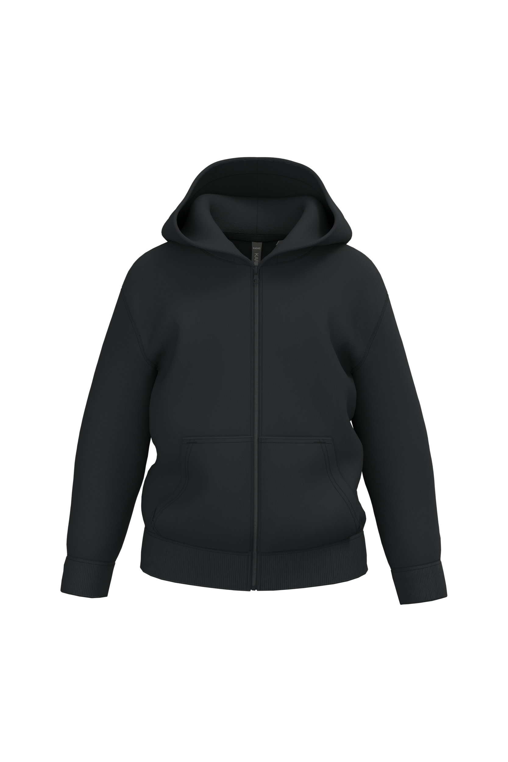 Sweat-shirt zippé K4045 en polycoton - Enfant