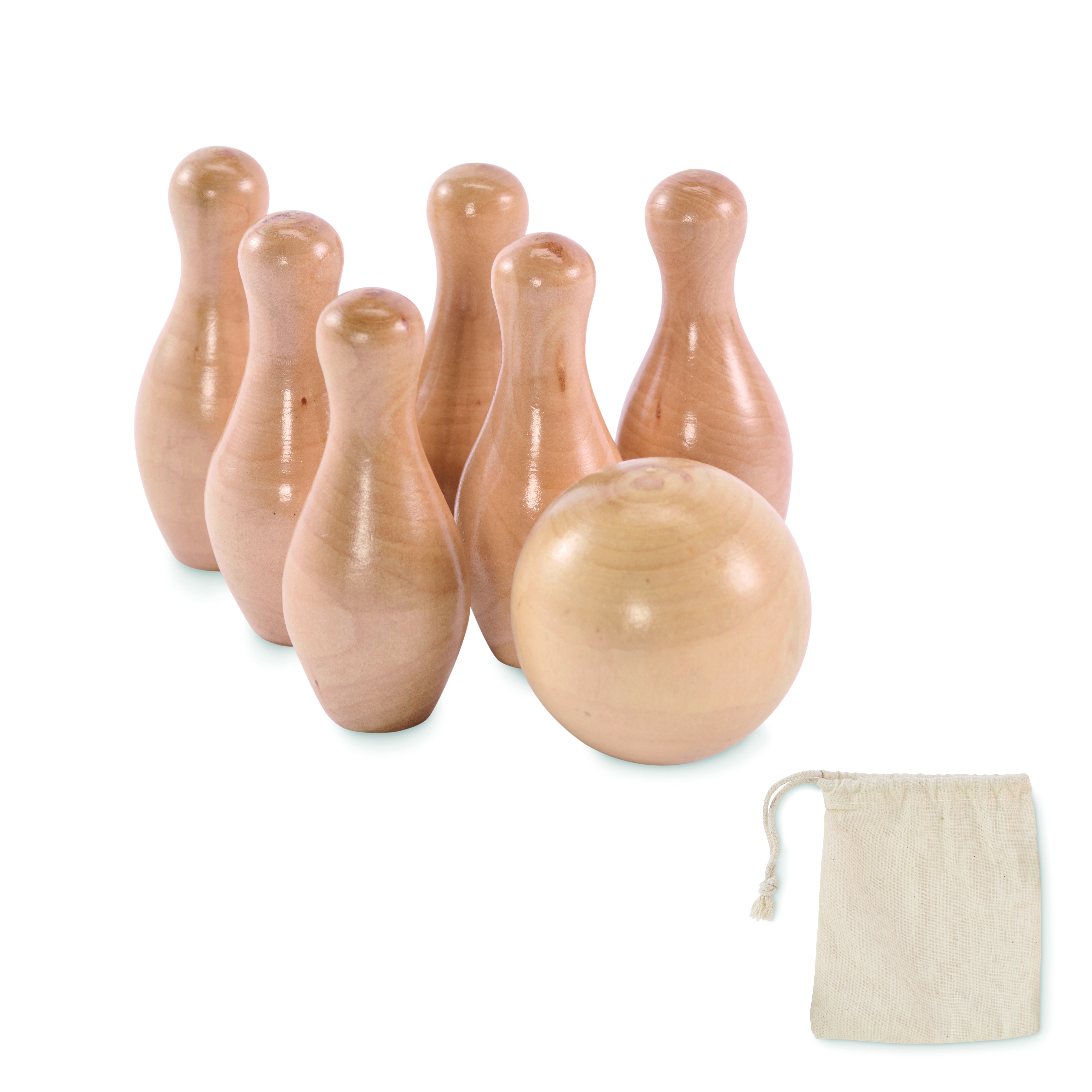 Mini jeu de quilles en pin