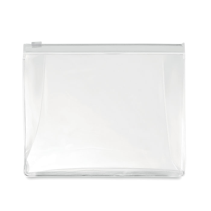 Pochette cosmétique PVC zippée