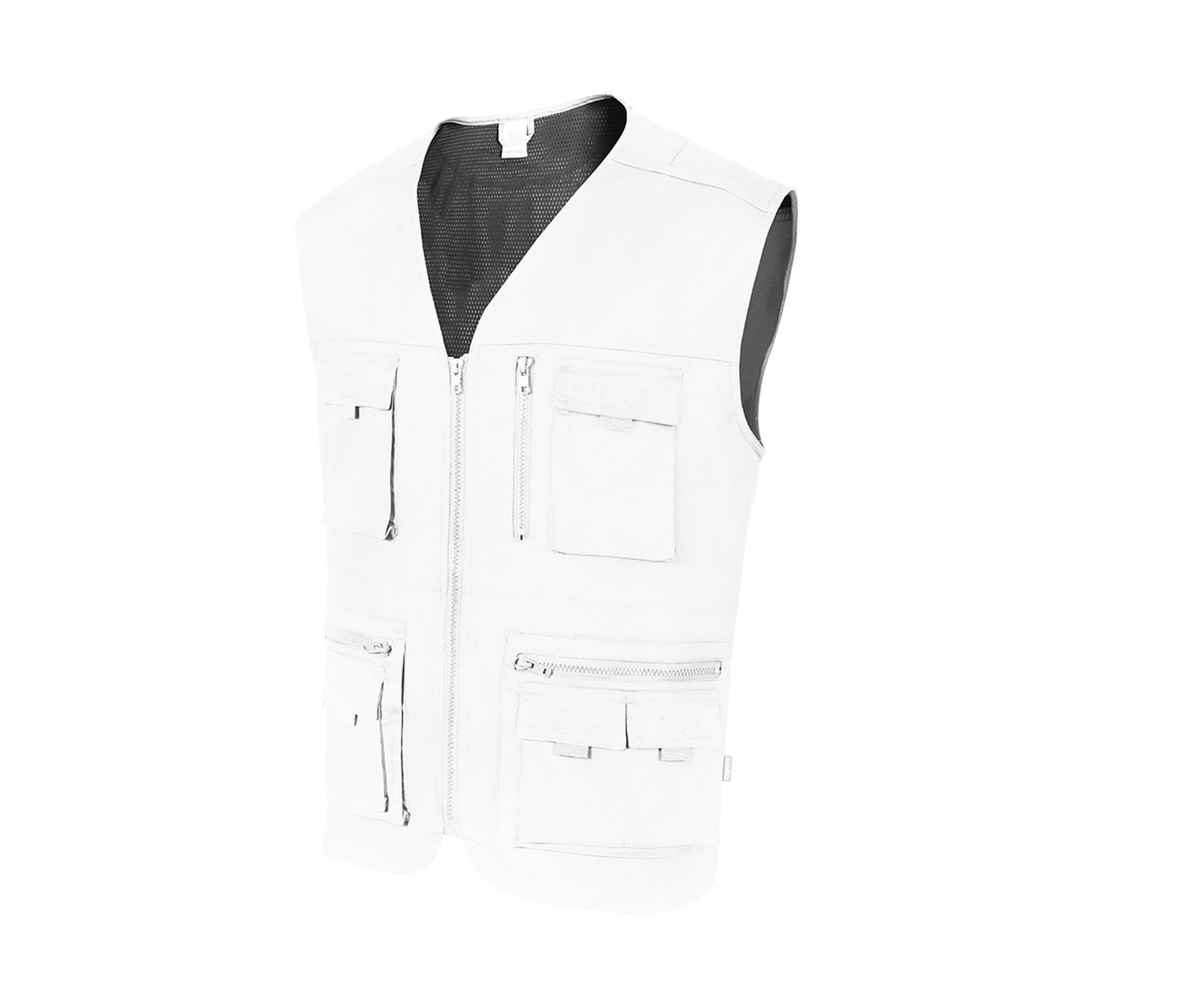 Bodywarmer Gilet multipoches en polyester/coton - Unisexe