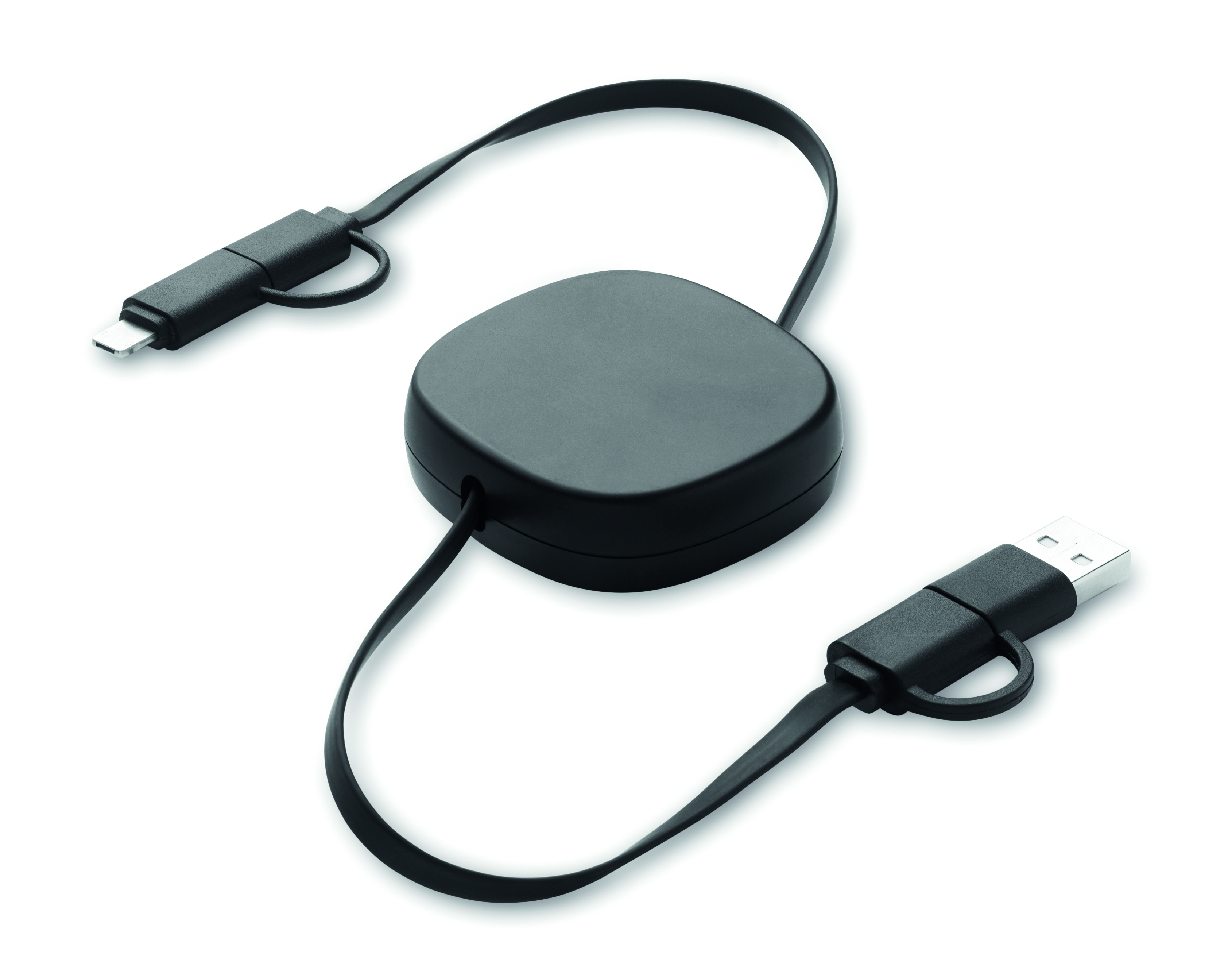 Câble de charge rétractable 60W USB