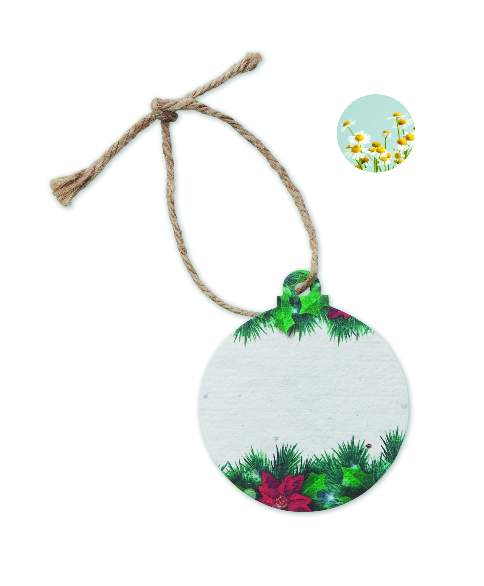 Décoration de Noël en papier semences
