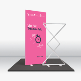 Totem lumineux pliable avec éclairage LED - PrintOclock