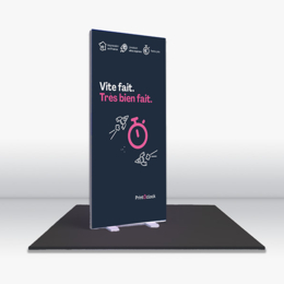 Totem Lumineux LED Personnalisé | Tissu Imprimé Pas Cher
