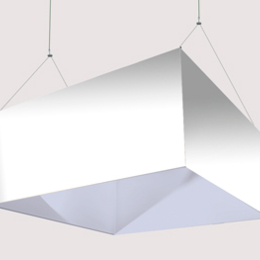 Enseigne suspendue carrée - Impression seule - 150 x 150 x 80 cm