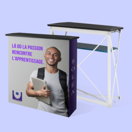 Comptoir publicitaire personnalisé - 100 x 100 cm