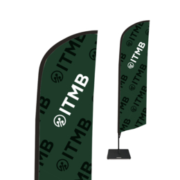 Beachflag plume 3 m personnalisé