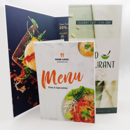 50 Menus de Restaurant Personnalisé A4
