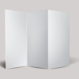 50 Dépliants 3 plis accordéon 40 x 20 cm ouvert - 10 x 20 cm fermé