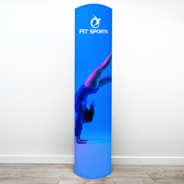 Totem carton publicitaire - Elliptique