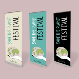 Roll up kakemono - 85 x 200 cm
