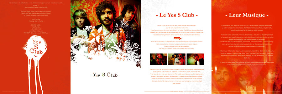 dépliant groupe de musique