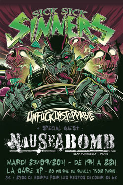 impression flyer concert punk