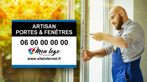 Panneau de chantier fenêtres
