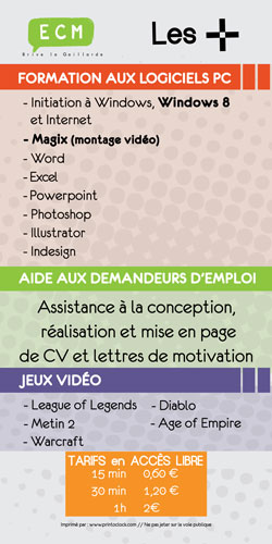 impression flyer mediatheque