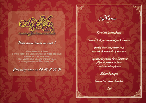 menu de restaurant pas cher