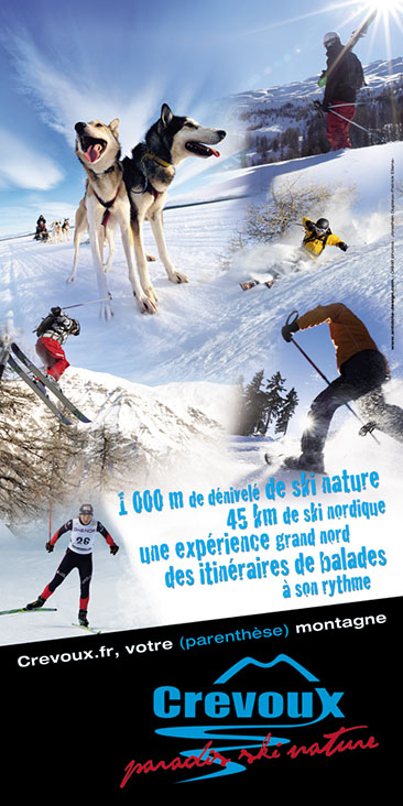 exemple bâche grand format station de ski