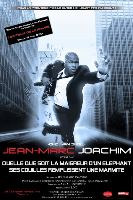 exemple affiche 40x60 pour un one man show
