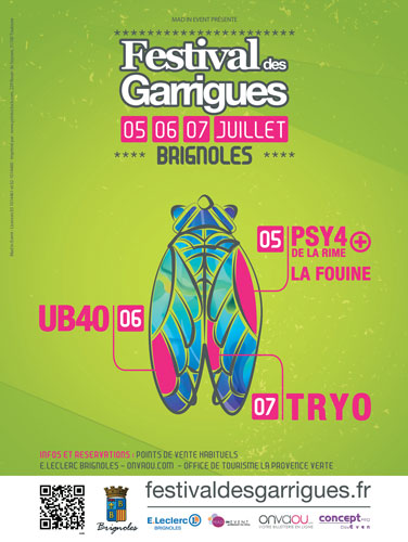  Affiche festival des Garrigues