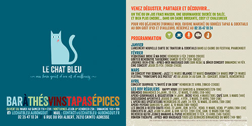 Flyer le chat bleu