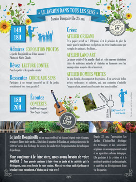 impression flyer concert jardin