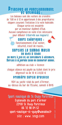 exemple flyer centre nautique
