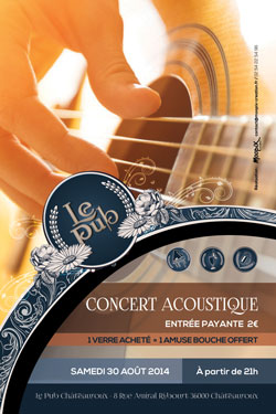 flyer A6 soirée concert