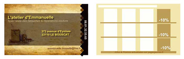 carte de visite couture