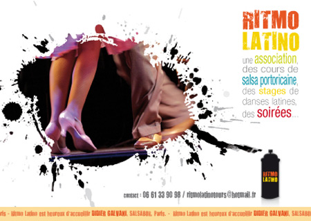 flyer 10x15 paysage imprimé pour club salsa