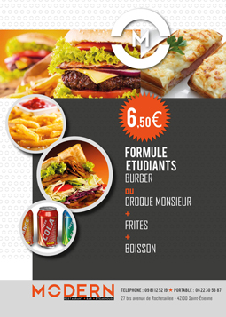 menu le modern