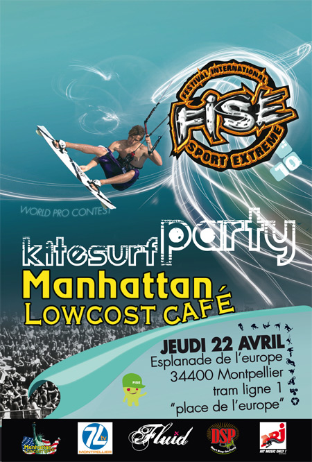 prospectus 10x15 pour soirée kitesurf