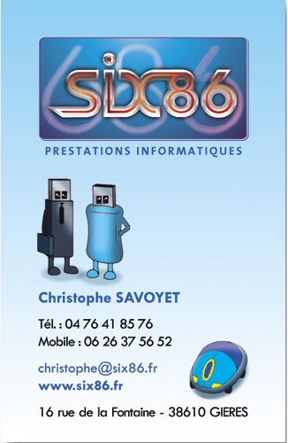 carte de visite informatique