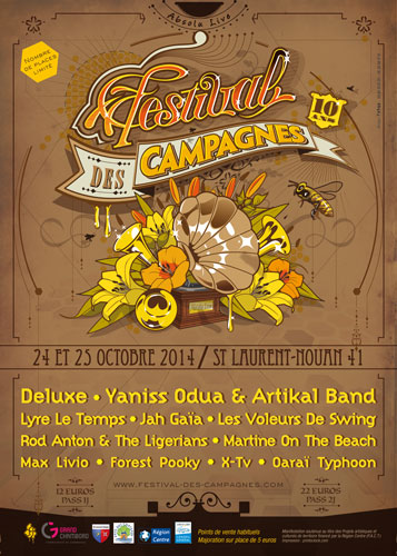 Exemple affiche A3 pour un festival
