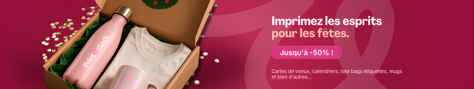 Sélection de Noël : Imprimerie, Signalétique, Textile & Goodies