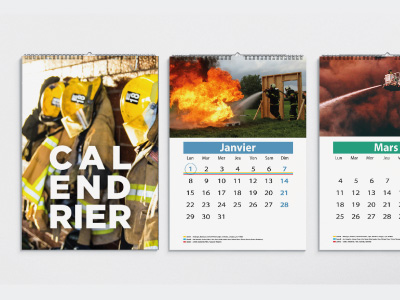 Calendrier style pompiers