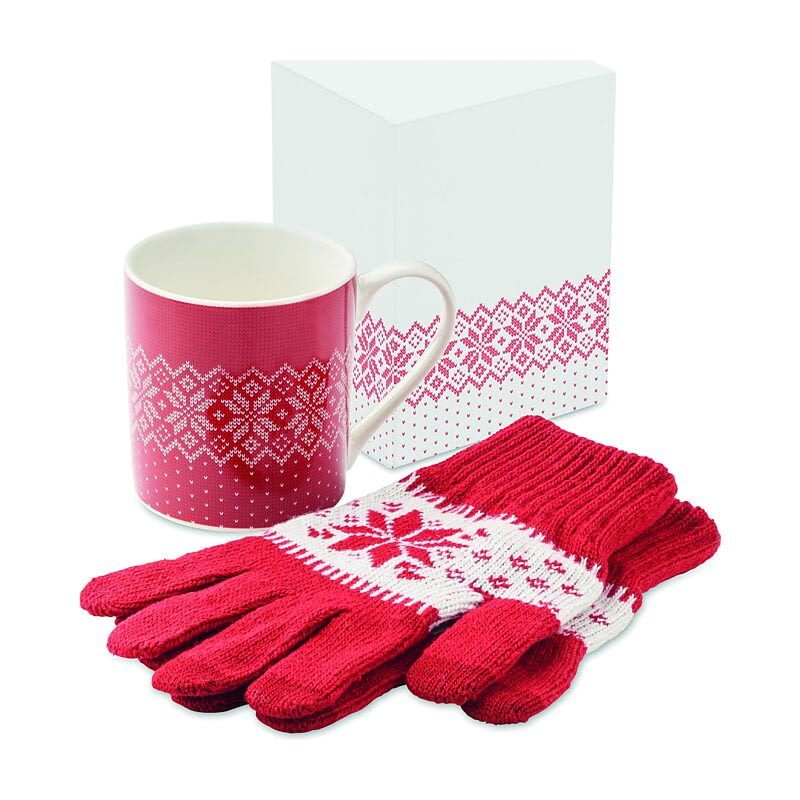 Set mug et gants tactiles personnalisé